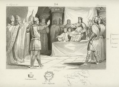 Louis I, Frank Kralı ve Kutsal Roma İmparatoru by French School