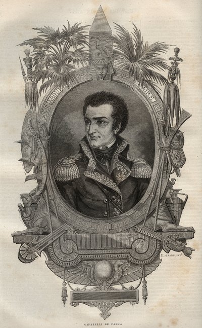 Louis Marie Maximilien de Caffarelli du Falga (1756-1799) Fransız Devrimi sırasında Fransız general - - Maurice La Charest tarafından Yeni Ulusal Ansiklopedide Gravür - 1870 - by French School