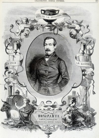 Louis Napoleon Bonaparte (Louis-Napoleon III), Fransa Cumhuriyeti Başkanı - Hasta. by French School