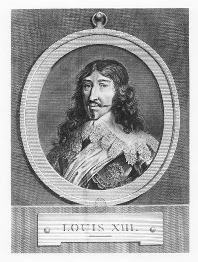 Louis XIII, Fransa Kralı (gravür) by French School
