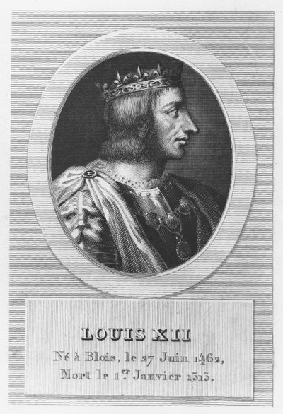 Louis XII, Fransa Kralı (gravür) by French School