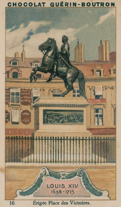Louis XIV, 1638-1715, Erigee Place des Victoires by French School