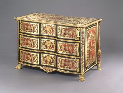Louis XIV Boulle Komodin, c.1700 (kaplumbağa kabuğu, pirinç ve ormolu) (ayrıca bkz. 220158) by French School