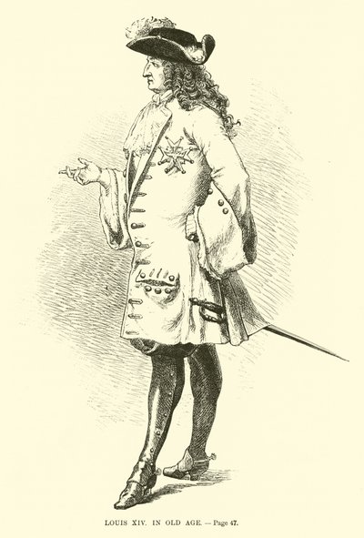 yaşlılıkta Louis XIV by French School