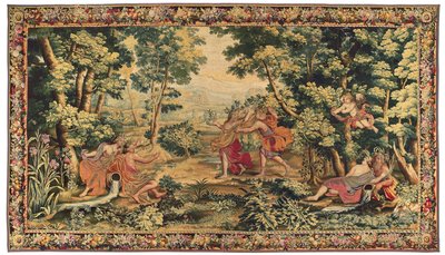 Louis XIV mitolojik duvar halısı, Gobelins veya Beauvais, 17. yüzyılın sonlarında by French School