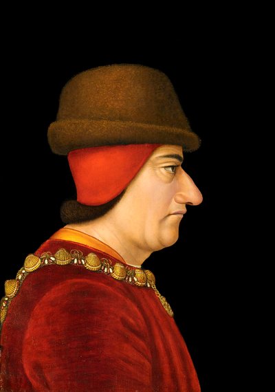 Louis XI (1423-83) Fransa Kralı (tuval üzerine yağlıboya) by French School