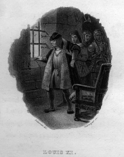 Louis XI Chanson de Beranger, Fransız şair ve söz yazarı Pierre Jean de Beranger (1780-1857) tarafından “İşler Tamamlandı” (1834) filminde. by French School