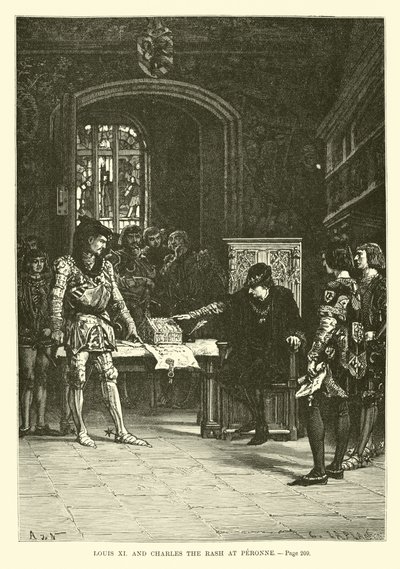 Louis XI ve Charles Döküntü Peronne