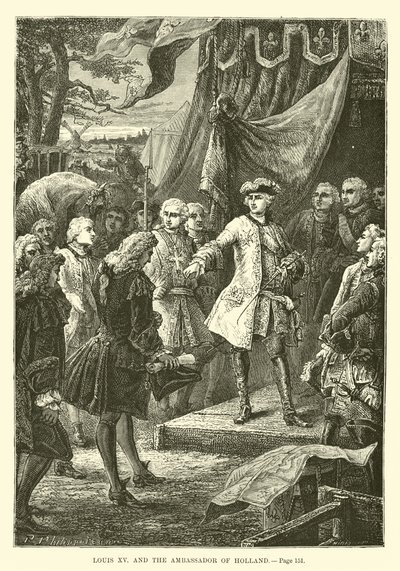 Louis XV ve Hollanda Büyükelçisi by French School