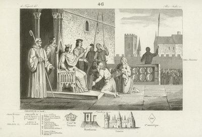 Fransa Kralı X. Louis serfleri özgürleştiriyor, 1315 by French School