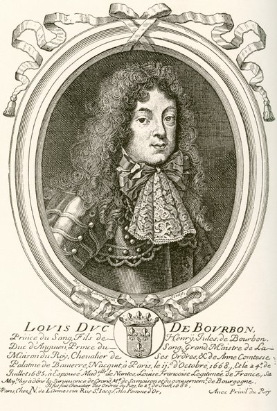 Louis de Bourbon, Condé Prensi, 1668 - 1710. Louis XIV