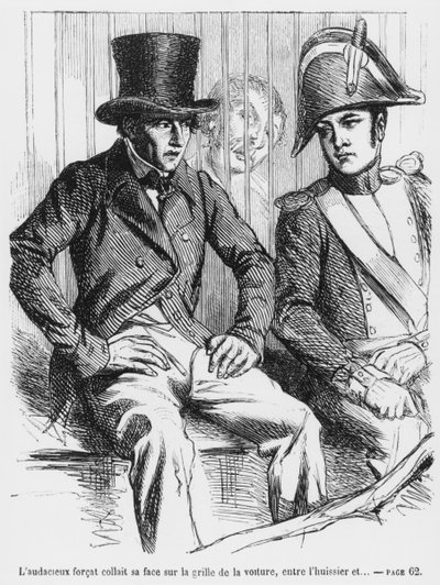 Lucien de Rubempre ve Vautrin tutuklandı, Honore de Balzac tarafından Splendeurs et Miseres des Courtisanes