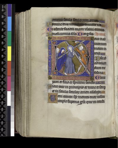 MS 300 f.212v, Terce, from the Psalter and Hours of Isabella of France, Paris, c.1265-70 (parşömen üzerine kalem ve mürekkep ve tempera) by French School