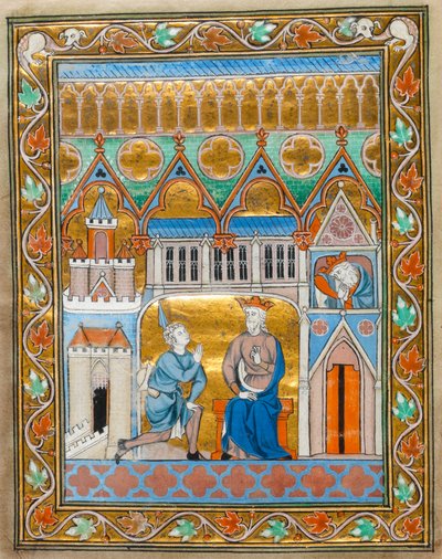 MS 300 fol.VIIi Kral David, Absalom