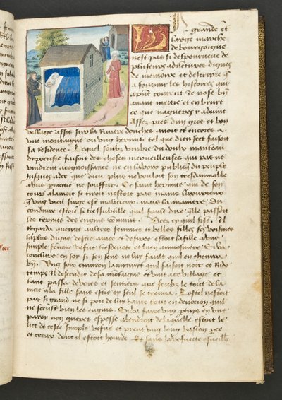 MS Hunter 252 030r Yüz Haber Haberinden Sayfa, c.1461-62 by French School