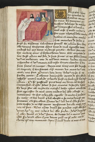 MS Hunter 252 164v Yüz Haber Haberinden Sayfa, c.1461-62 by French School