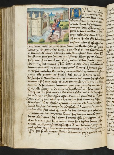 MS Hunter 252 169v Yüz Haber Haberinden Sayfa, c.1461-62 by French School