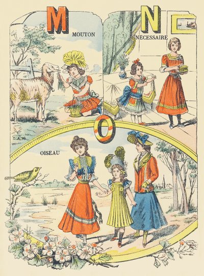 M N O: koyun, gerekli, kuş by French School
