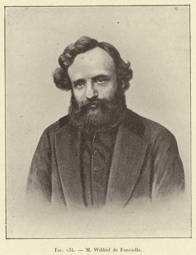 M Wilfrid de Fonvielle (gravür) by French School