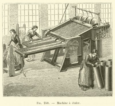 Yayma makinesi (gravür) by French School