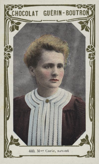 Madam Curie, bilgin (renkli fotoğraf) by French School