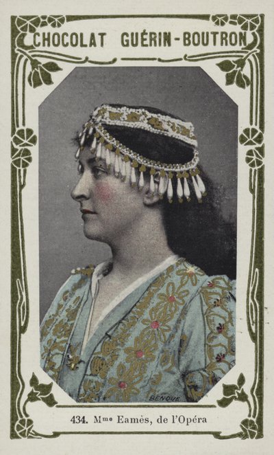 Madame Eames, de lOpera (renkli fotoğraf) by French School