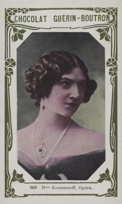 Madame Kousnezoff, Opera (renkli fotoğraf) by French School