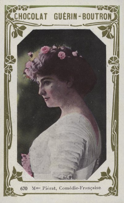 Madam Pierat, Comedie-Francaise (renkli fotoğraf) by French School