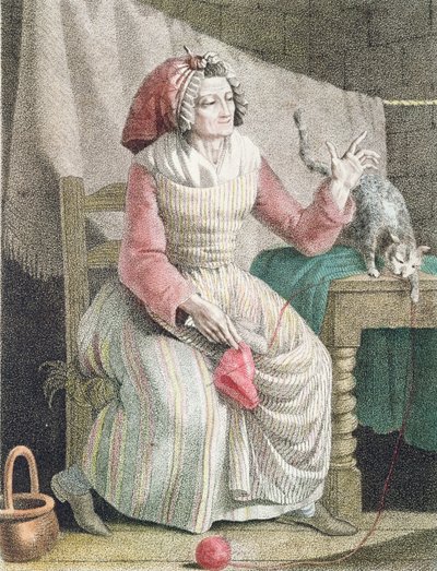 Külotsuz Madam, c.1789 by French School