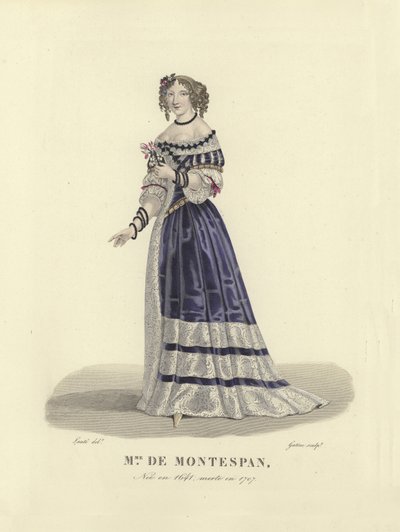 Madam de Montespan, Fransa Kralı XIV.Louis'in metresi by French School