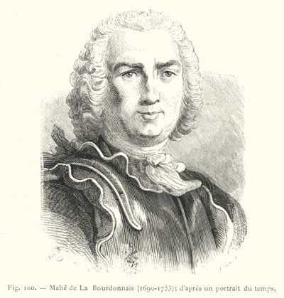 Mahé de La Bourdonnais by French School