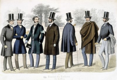 Erkek modeller, “” Terziler Dergisi”” by French School