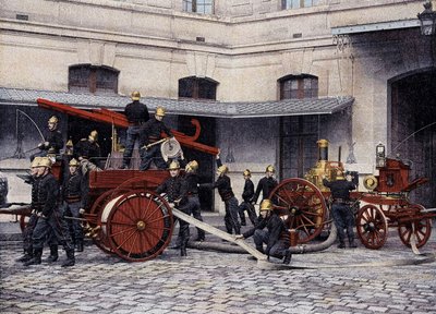 Paris itfaiyecilerinin genel manevraları - “Album militaire” de - İtfaiyeciler by French School