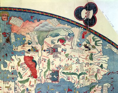 1447 orijinalinden sonra Afrika Haritası by French School