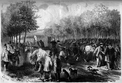 Paris At Yürüyüşü by French School