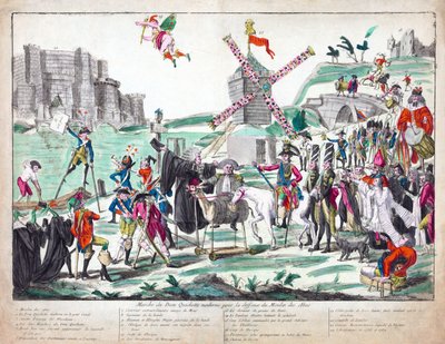 Marche du Don Quichotte Moderne pour la Défense du Moulin des Abus, 1791