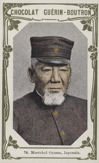 Marechal Oyama, Japonca (renkli fotoğraf) by French School
