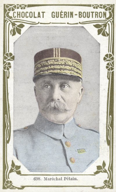 Marechal Petain (renkli fotoğraf) by French School