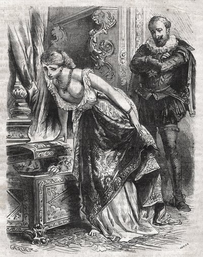 Kraliçe Margot olarak bilinen Marguerite de Valois (1553-1615), sevgilisi Julien de Leris