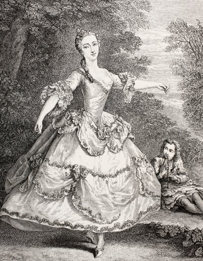 Marie Salle, 1875 (gravür) by French School