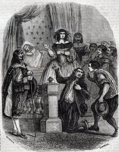 Marie de Medicis (1573-1642), Fransa kraliçesi ve oğlu için krallığın naibi, yatakta uyuyor - Marie de 