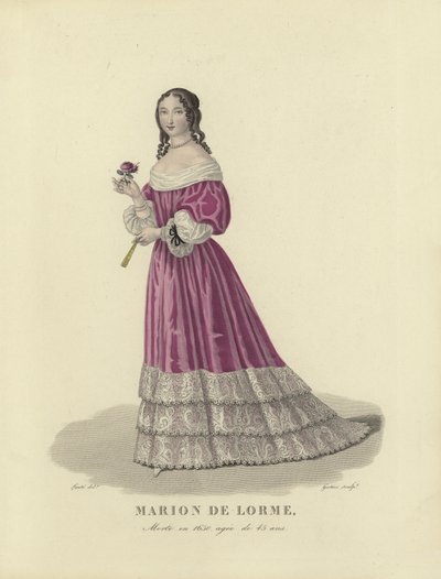 Marion de Lorme, Fransız fahişe by French School