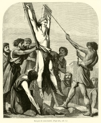 Şehit de aziz Andre (gravür) by French School
