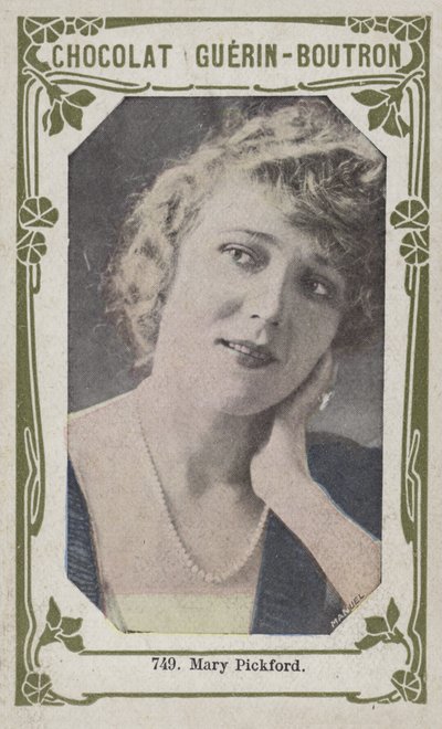 Mary Pickford (renkli fotoğraf) by French School