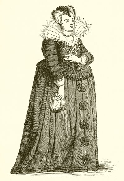 dul olarak Mary de Medici by French School