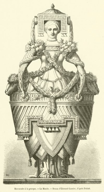 Yunan Masquerades, La Mariee (gravür) by French School
