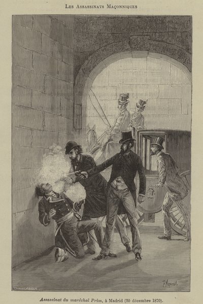 Masonik suikastlar (gravür) by French School