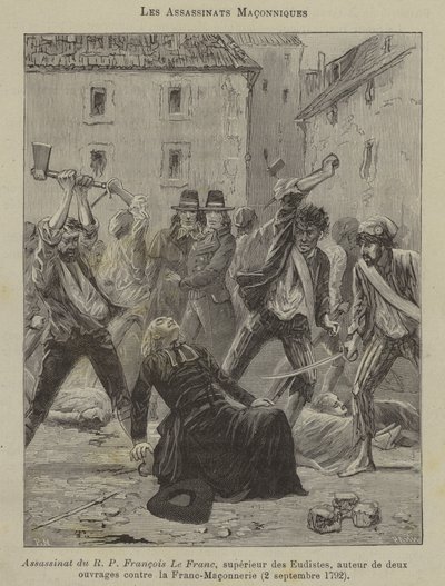 Masonik suikastlar (gravür) by French School