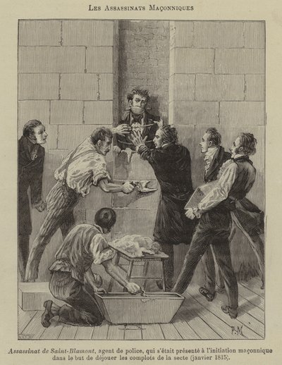 Masonik suikastlar (gravür) by French School