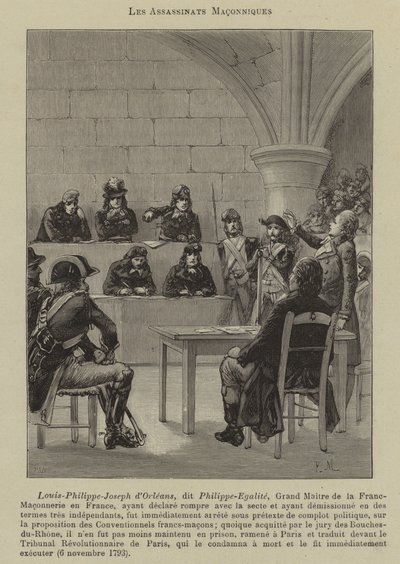 Masonik suikastlar (gravür) by French School